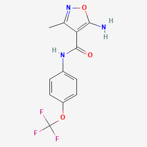 5-amino-3-methyl-N-[4-(trifluoromethoxy)phenyl]-1,2-oxazole-4-carboxamide