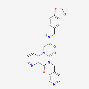 N-(benzo[d][1,3]dioxol-5-ylmethyl)-2-(2,4-dioxo-3-(pyridin-4-ylmethyl)-3,4-dihydropyrido[3,2-d]pyrimidin-1(2H)-yl)acetamide