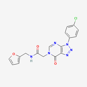 2-[3-(4-chlorophenyl)-7-oxotriazolo[4,5-d]pyrimidin-6-yl]-N-(furan-2-ylmethyl)acetamide