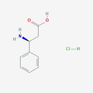 molecular formula C9H12ClNO2 B023623 (S)-(-)-3-Amino-3-phenylpropionic acid hydrochloride CAS No. 83649-47-2