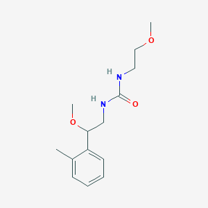 molecular formula C14H22N2O3 B2362309 1-(2-甲氧基-2-(邻甲苯基)乙基)-3-(2-甲氧基乙基)脲 CAS No. 1797899-10-5