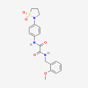 N1-(4-(1,1-dioxidoisothiazolidin-2-yl)phenyl)-N2-(2-methoxybenzyl)oxalamide
