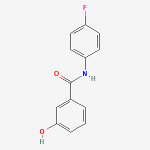 molecular formula C13H10FNO2 B2362328 N-(4-fluorophenyl)-3-hydroxybenzamide CAS No. 97480-96-1