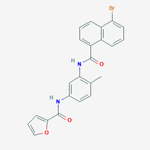 N-{3-[(5-bromo-1-naphthoyl)amino]-4-methylphenyl}-2-furamide