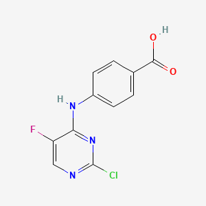 4-[(2-Chloro-5-fluoropyrimidin-4-yl)amino]benzoic acid