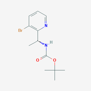 molecular formula C12H17BrN2O2 B2362334 Tert-butyl (r)-(1-(3-bromopyridin-2-yl)ethyl)carbamate CAS No. 2007925-19-9