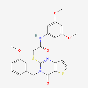 N-(3,5-dimethoxyphenyl)-2-{[3-(3-methoxybenzyl)-4-oxo-3,4-dihydrothieno[3,2-d]pyrimidin-2-yl]sulfanyl}acetamide