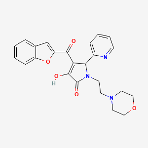 4-(benzofuran-2-carbonyl)-3-hydroxy-1-(2-morpholinoethyl)-5-(pyridin-2-yl)-1H-pyrrol-2(5H)-one