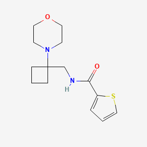 N-[(1-Morpholin-4-ylcyclobutyl)methyl]thiophene-2-carboxamide