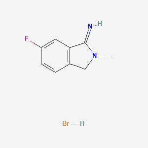 6-Fluoro-2-methyl-3H-isoindol-1-imine;hydrobromide