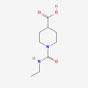 molecular formula C9H16N2O3 B2362349 1-(Ethylcarbamoyl)piperidine-4-carboxylic acid CAS No. 923177-00-8