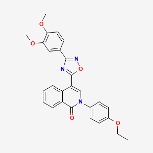 4-[3-(3,4-dimethoxyphenyl)-1,2,4-oxadiazol-5-yl]-2-(4-ethoxyphenyl)isoquinolin-1(2H)-one
