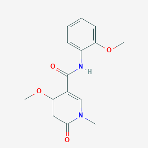 4-methoxy-N-(2-methoxyphenyl)-1-methyl-6-oxo-1,6-dihydropyridine-3-carboxamide