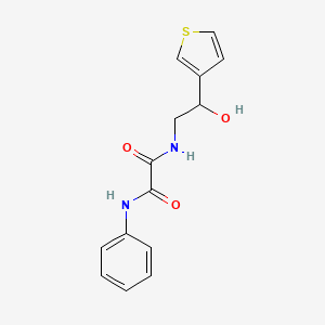 N1-(2-hydroxy-2-(thiophen-3-yl)ethyl)-N2-phenyloxalamide