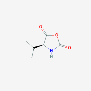 molecular formula C6H9NO3 B023624 (S)-4-异丙基恶唑烷-2,5-二酮 CAS No. 24601-74-9