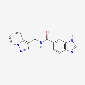 N-(pyrazolo[1,5-a]pyridin-3-ylmethyl)-1H-benzo[d]imidazole-5-carboxamide