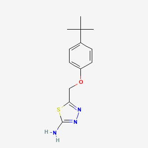 5-[(4-Tert-butylphenoxy)methyl]-1,3,4-thiadiazol-2-amine