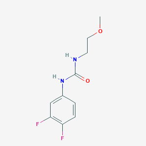 molecular formula C10H12F2N2O2 B2362407 1-(3,4-Difluorophenyl)-3-(2-methoxyethyl)urea CAS No. 1215654-56-0