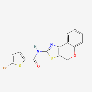 molecular formula C15H9BrN2O2S2 B2362418 5-bromo-N-(4H-chromeno[4,3-d]thiazol-2-yl)thiophene-2-carboxamide CAS No. 681159-85-3