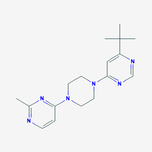 4-Tert-butyl-6-[4-(2-methylpyrimidin-4-yl)piperazin-1-yl]pyrimidine