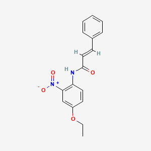 molecular formula C17H16N2O4 B2362445 N-(4-乙氧基-2-硝基苯基)肉桂酰胺 CAS No. 1164476-65-6