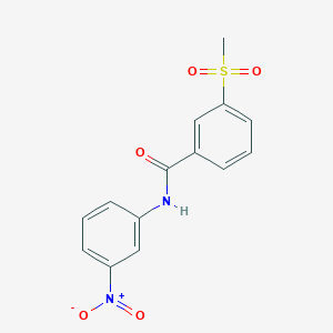 3-methylsulfonyl-N-(3-nitrophenyl)benzamide