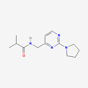 N-((2-(pyrrolidin-1-yl)pyrimidin-4-yl)methyl)isobutyramide