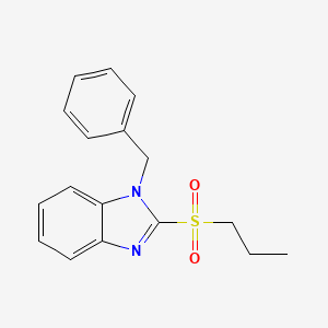 molecular formula C17H18N2O2S B2362456 1-benzyl-2-(propylsulfonyl)-1H-benzo[d]imidazole CAS No. 886904-82-1