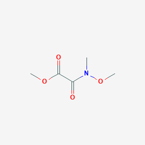 molecular formula C5H9NO4 B2362460 Methyl 2-(methoxy(methyl)amino)-2-oxoacetate CAS No. 139507-50-9