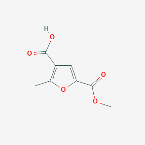 molecular formula C8H8O5 B2362466 5-(Methoxycarbonyl)-2-methylfuran-3-carboxylic acid CAS No. 1359657-46-7