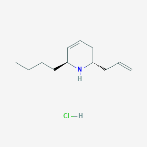 molecular formula C12H22ClN B2362476 rac-(2S,6S)-2-Allyl-6-butyl-1,2,3,6-tetrahydropyridine hydrochloride CAS No. 1820580-25-3