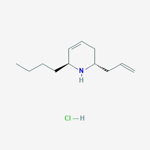 molecular formula C12H22ClN B2362476 rac-(2S,6S)-2-烯丙基-6-丁基-1,2,3,6-四氢吡啶盐酸盐 CAS No. 1820580-25-3