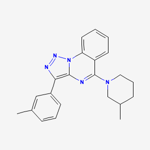 3-METHYL-1-[3-(3-METHYLPHENYL)-[1,2,3]TRIAZOLO[1,5-A]QUINAZOLIN-5-YL]PIPERIDINE