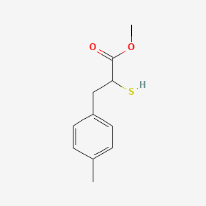 molecular formula C11H14O2S B2362500 2-巯基-3-(4-甲基苯基)丙酸甲酯 CAS No. 139744-19-7