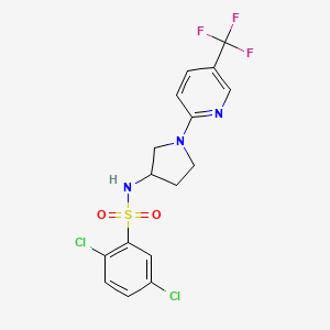 2,5-dichloro-N-(1-(5-(trifluoromethyl)pyridin-2-yl)pyrrolidin-3-yl)benzenesulfonamide