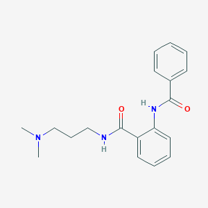 molecular formula C19H23N3O2 B2362514 N-[3-(dimethylamino)propyl]-2-[(phenylcarbonyl)amino]benzamide CAS No. 947822-53-9