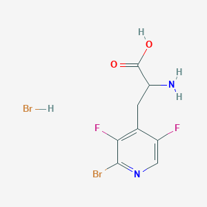 2-Amino-3-(2-bromo-3,5-difluoropyridin-4-yl)propanoic acid;hydrobromide