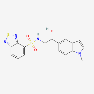 N-(2-hydroxy-2-(1-methyl-1H-indol-5-yl)ethyl)benzo[c][1,2,5]thiadiazole-4-sulfonamide