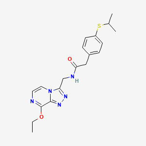 N-((8-ethoxy-[1,2,4]triazolo[4,3-a]pyrazin-3-yl)methyl)-2-(4-(isopropylthio)phenyl)acetamide