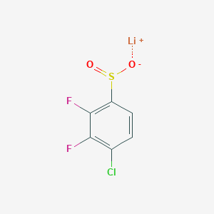 molecular formula C6H2ClF2LiO2S B2362547 Lithium;4-chloro-2,3-difluorobenzenesulfinate CAS No. 2253629-97-7