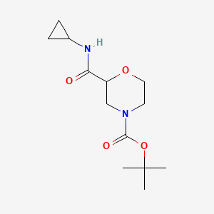 molecular formula C13H22N2O4 B2362550 Tert-butyl 2-(cyclopropylcarbamoyl)morpholine-4-carboxylate CAS No. 1093085-56-3
