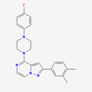 2-(3,4-Dimethylphenyl)-4-(4-(4-fluorophenyl)piperazin-1-yl)pyrazolo[1,5-a]pyrazine