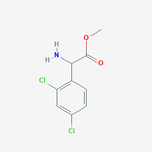 molecular formula C9H9Cl2NO2 B2362587 Methyl 2-amino-2-(2,4-dichlorophenyl)acetate CAS No. 1008008-56-7