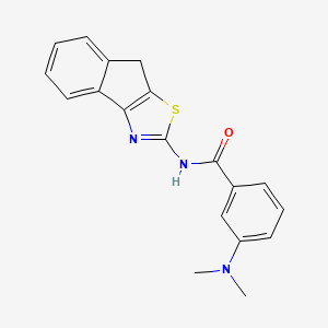 3-(dimethylamino)-N-(8H-indeno[1,2-d]thiazol-2-yl)benzamide