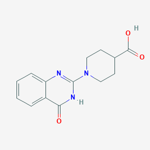 molecular formula C14H15N3O3 B2362592 1-(4-Oxo-3,4-dihydroquinazolin-2-yl)piperidine-4-carboxylic acid CAS No. 1082478-16-7