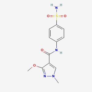 3-methoxy-1-methyl-N-(4-sulfamoylphenyl)-1H-pyrazole-4-carboxamide