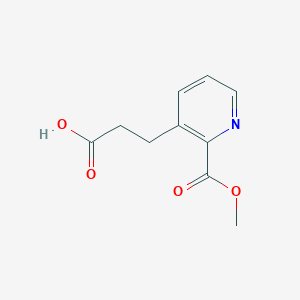 molecular formula C10H11NO4 B2362599 3-(2-(Methoxycarbonyl)pyridin-3-yl)propanoic acid CAS No. 2228163-21-9