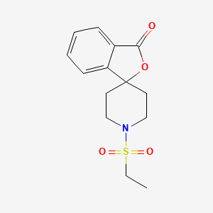 molecular formula C14H17NO4S B2362601 1'-(ethylsulfonyl)-3H-spiro[isobenzofuran-1,4'-piperidin]-3-one CAS No. 1797857-51-2