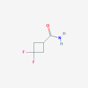 molecular formula C5H7F2NO B2362611 3,3-Difluorocyclobutanecarboxamide CAS No. 86770-82-3