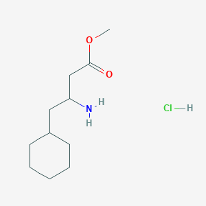 molecular formula C11H22ClNO2 B2362614 3-氨基-4-环己基丁酸甲酯盐酸盐 CAS No. 1172415-72-3